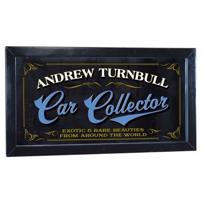 Car Collector Personalized Bar Occupational Mirror Sign Pub Office Garage   253807731956